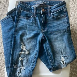 American Eagle Ripped Skinny Jeans